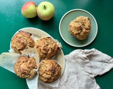 Blodsukkervenlige æblemuffins