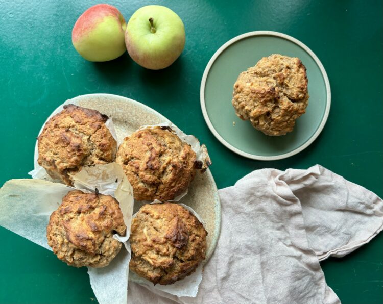 Blodsukkervenlige æblemuffins